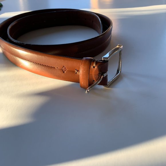 ITALIAN Men's LEATHER BELT Made in Italy Sz 40 - Picture 4 of 13